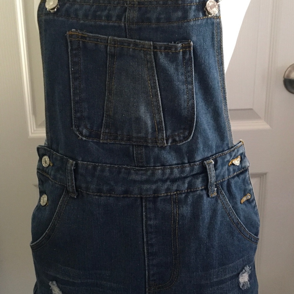 Denim Bib Overall shorts